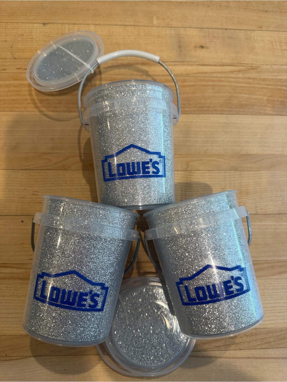 Lowe’s Glitter Mini Buckets - Pack of 3